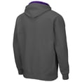 thumbnail image 3 of Men's Colosseum Charcoal LSU Tigers Arch & Logo 3.0 Full-Zip Hoodie, 3 of 3