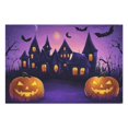 thumbnail image 2 of Table Mats 6 Pack Scary Night Full Moon Castle Pumpkin Halloween Place Mat Washable Anti-Skid Dining Table Mats for Party Kitchen Dining Decoration 12x18in Seasonal Fall Holiday Dining Table Mats, 2 of 3