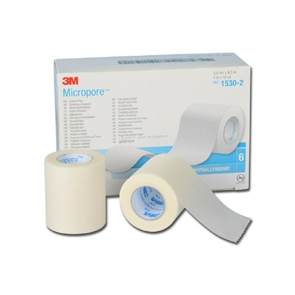 3M Micropore Surgical Paper Tape, 2 Inch x 10 Yards Box of 6