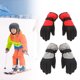 thumbnail image 4 of Dengjunhu Guantes de invierno para niños - Guantes impermeables para nieve y esquí para niños y niñas - Aislados para jugar al aire libre en climas fríos, esquiar y hacer snowboard,Grey,M, 4 of 7