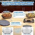 thumbnail image 4 of Air Fryer Crisper Rack Stainless Steel Replacement Parts Grill Tray Plate Containers Compatible with Ninja Crispi Air Fryer FN090 FN091 FN100 FN101 FN103 All Series(Silver), 4 of 5