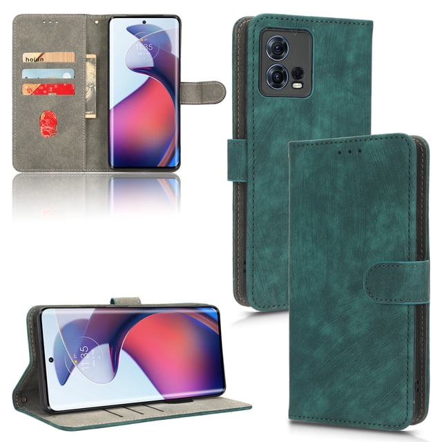 Case for Motorola Edge 30 Fusion 5G RFID Blocking Flip Cover Magnetic Wallet Compatible with Motorola Edge 30 Fusion 5G Case