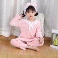 thumbnail image 1 of Conjunto de pijama de franela cálida para niñas, de estilo princesa ropa de dormir, regalo de Navidad, Otoño e Invierno, 1 of 3