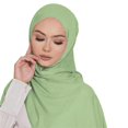 thumbnail image 3 of Mifelio Head Scarf for Women's Hair Women Chiffon Hijab Scarf Long Hijabs Scarves Muslim Scarf Hijab Hijab Shawl Head Scarf Green One Size, 3 of 4