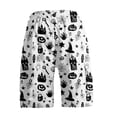 thumbnail image 5 of GrmtClth Men's Halloween print shorts Spooky Pumpkin Daily Short Pants Zipper Utility Cargo Shorts Lightweight Summer Fun Outdoor Clothing Khaki 3XL, 5 of 5