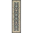 thumbnail image 1 of Unique Loom Kashan Traditional Floral Area Rug, 2 Feet 7 Inch x 10 Feet, Navy Blue/Ivory, 1 of 2