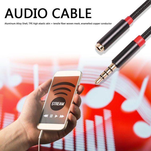 Cable auxiliar Universal de Altavoz para auriculares 5x1m 3,5 mm