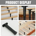 thumbnail image 2 of LULULION 2Pcs Adjustable Height Bed Frame Legs Black Sturdy PP Furniture Support, 2 of 8