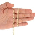 thumbnail image 4 of Nuragold 10k Real Yellow Gold Solid Cuban Curb Link 4mm Chain Necklace (16"-30") Italian Jewelry for Men & Women, 4 of 10