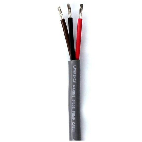 14/3 AWG Tinned Marine Bilge Cable | 25FT SJTOW, Red/Black/Brown