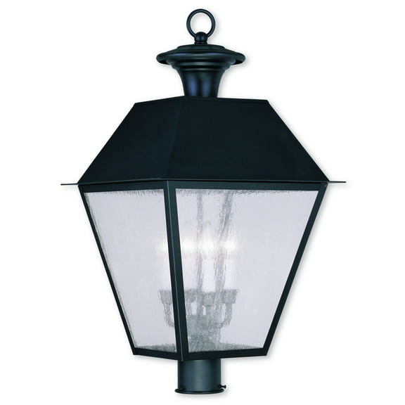 Livex Lighting Mansfield Outdoor Post Head in Black