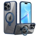 thumbnail image 2 of Designed for iPhone 16 Pro Max Case with Magnetic Ring Invisible Stand [Military Drop Protection] [Compatible with MagSafe] Shockproof Slim Matte Translucent Case for iPhone 16 Pro Max,Blue, 2 of 11
