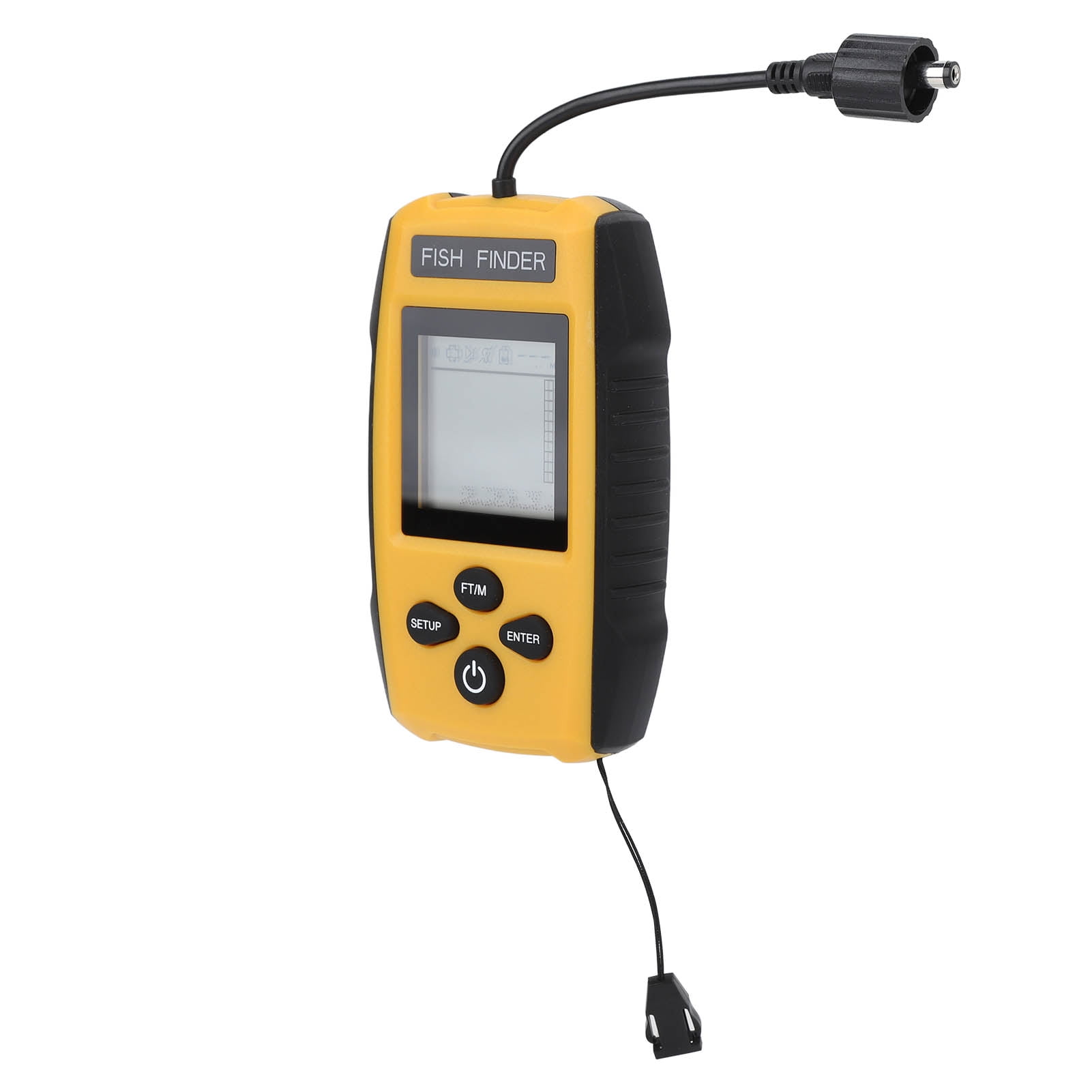 Fish Finder, LCD Display Long Endurance Sonar Sensor Portable Fish Depth Finder For Ice