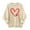 #235-Beige, variant on Craaazy Women's Casual Love Heart Round Neck Long Sleeve Cozy Sweatshirts Gifts