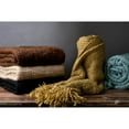 thumbnail image 5 of Surya Tobias 4'3" x 5'11" Throw Blanket in Teal, 5 of 11