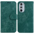 thumbnail image 2 of Compatible avec Motorola Moto Edge Plus 2022 Étui Portefeuille à Rabat Mignon en Relief Tiger avec Porte-Cartes, 2 of 5