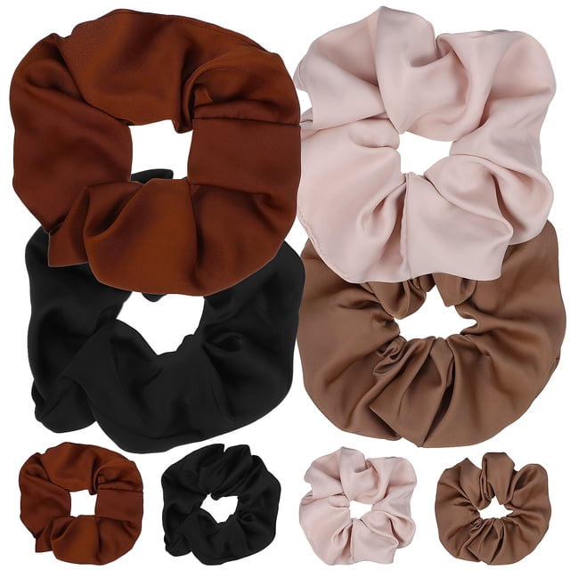 8pcs Scrunchies Camino elástico Cabello para mujeres Accesorios para el cabello Scrunchies para el cabello de la mujer
