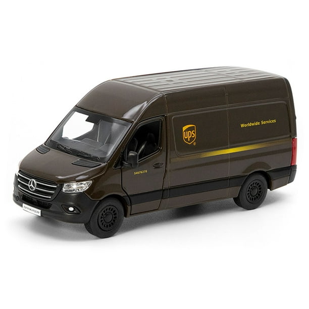 5" UPS MercedesBenz Sprinter Diecast Model Toy Car Delivery Van 148