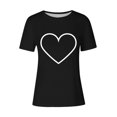 thumbnail image 4 of Womens T Shirts Graphic V Neck Workout Shirts Women Xl Womens Summer Tops Casual With Sleeves Women Outfits Sets Tummy Control, 4 of 4