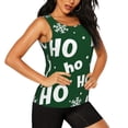 thumbnail image 2 of Logiee Ho Ho Ho A Print Women's Workout Tank Top, Dry Fit Summer Tank Top,Gym Yoga Workout Sports Tee,Sleeveless Athletic Shirts-XX-Large, 2 of 7