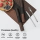 thumbnail image 2 of Juego de 12 Individuales Leetaltree Marrón con Rayas Negras - Individuales Resistentes al Calor y Antideslizantes para Mesa de Comedor, Lavables y Duraderos de PVC Vinílico Tejido (Rayas Marrones, 12), 2 of 9