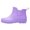 Purple, variant on Modisza Women's Short Rain Boots Water Proof Non Slip Ankle Boot Garden Shoes Ladies Outdoor Work Booties Rubber Rainboots Black Size 6