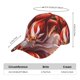thumbnail image 2 of Balery Red Leaf Flame Fox Gorra de béisbol de tamaño ajustable para correr, entrenar y actividades al aire libre. Gorra de papá para todas las estaciones., 2 of 6