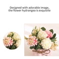 thumbnail image 2 of Adorno De Hortensia Artificial Delicada Figura De Flor Falsa Estatua De Hortensia De Simulación Con Maceta De Cerámica Flores De Tela De Seda Cuerda De Cáñamo Para Escritorio Dormitorio Sala De Estar Eigraketly HA027419-01, 2 of 6