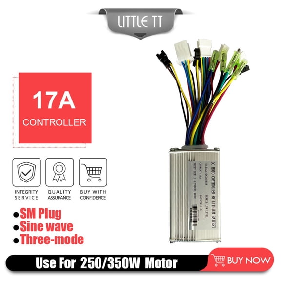Electric Scooter Controller Jn 3648V Brushless 17A Sine Wave Three Mode 250350W Compatible With 36V 48V Ebike Motors Uart No 2