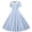 Light Blue, variant on Dolkfu Short Sleeve Womens Summer&Fall Dresses Black Collared Mid-Length French Style Fit & Flare Dresses Full Swing Flared Plaid Regular Dresses Black,L