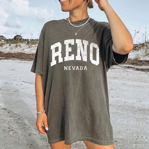 Vintage Reno Nevada T-Shirt: Distressed Western Souvenir Tee All Size S-5Xl