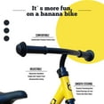 thumbnail image 4 of Banana GT Balance Bike - Lightweight Toddler Bike for 2-5 Year Olds - No Pedal Bikes with Adjustable Handlebar and Seat - Aluminium Frame, Air Tires - Strider Balance Bike for Boys and Girls (Yellow), 4 of 8