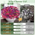 thumbnail image 5 of Waipfaru Artificial Flowers for Outdoors Fake Plants Outside Decoration, 24 Bundles UV Resistant Silk Morning Glory,Realistic Faux Flowers for Planter Porch Patio Yard Decor, 5 of 8