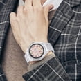 thumbnail image 4 of Colorful Melting Ice-cream Wrist Watches for Men Metal Band Watch Fashion Three-Hand Watch Gift for Boyfriend Father Husband, 4 of 5