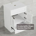 thumbnail image 4 of White Bathroom Vanity with Plastic Top with Mirror,Modern and Stylish Design,24"x 19"x 31.9",for Bathroom,Living Room, 4 of 8