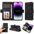 thumbnail image 2 of Funda GANGXUN para iPhone 14 Pro Max con diseño acolchado elegante, cuero PU, protección total y ajuste preciso, 2 of 5