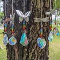 thumbnail image 2 of Crystal Prism Suncatchers with Butterfly Pendant Window Hanging Ornament Sunlight Reflection Outdoor and Indoor Decors, 2 of 14