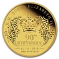 thumbnail image 1 of 2016 Australia 1/4 oz Gold Queen's 90th Birthday Proof (HR), 1 of 3
