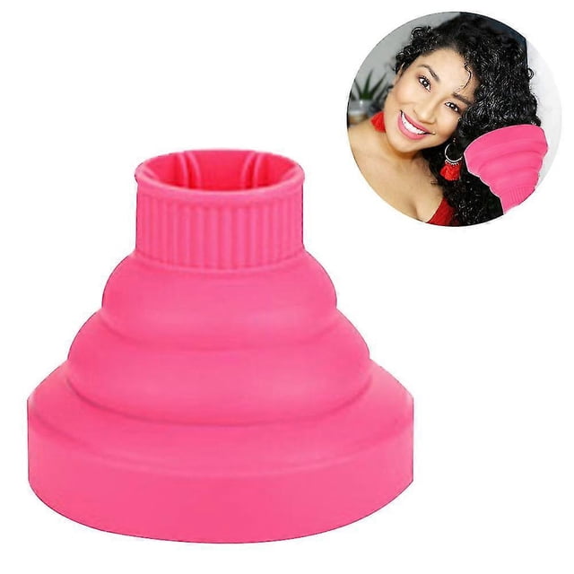 Difusor universal plegable para secador de pelo (rosa)