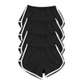 thumbnail image 4 of aidice 4pc Athletic Shorts for Women Summer Ruched Loose Side Split Gym Workout Shorts Activewear, 4 of 7