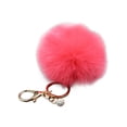 thumbnail image 1 of Naierhg Women Faux Rabbit Fur Ball Pompom Keychain Phone Handbag Charm Pendant, 1 of 8