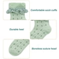 thumbnail image 3 of Laklulu Calcetines para bebés y niños, calcetines con borde peplum para niños pequeños, calcetines de punto para niños, bonitos calcetines de malla de verano de algodón, 3 of 5
