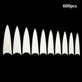 thumbnail image 1 of 600pcs Long False Nail Tip Acrylic Coffin Shape Nail Half Cover Tip Manicure Art Accessory, 1 of 1