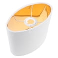 thumbnail image 2 of Oval Lamp Shades 1Pack White Velvet Protection Suitable for Bedside Use, 2 of 4
