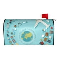 thumbnail image 3 of Fotbe Travelling on Airplane Mailbox Covers Post Letter Box Cover Garden Decor Standard Size-25.5x21 in, 3 of 9