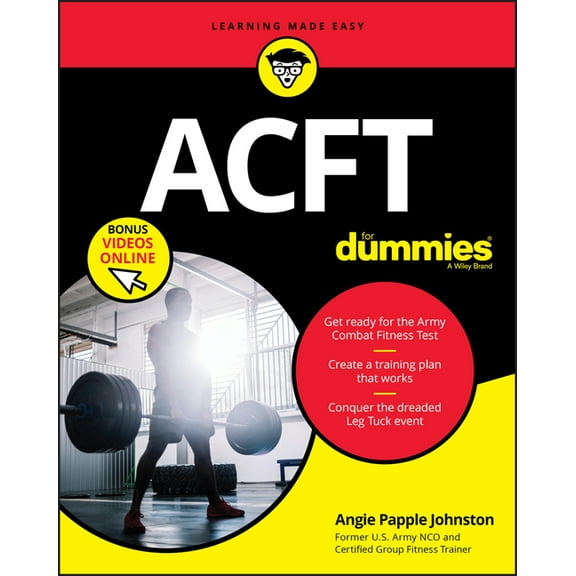 Acft Army Combat Fitness Test for Dummies: Book   Online Videos (Paperback)