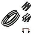 thumbnail image 3 of Unique Bargains Anti-Slip Headband Elastic Headband for Sport Black White 1 Pc, 3 of 6