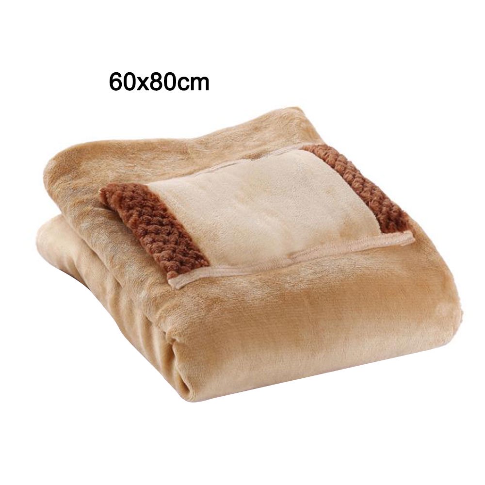 USB warm knee protection blanket flannel heating foot warmer office