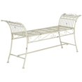 thumbnail image 2 of Safavieh Collection Extérieure Hadley Banc Blanc Antique, 2 of 2