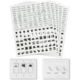 thumbnail image 1 of 780 etiquetas adhesivas para interruptores de luz, 2 estilos, transparentes, para identificar interruptores, para el hogar, la cocina, el baño, la oficina y la escuela., 1 of 9